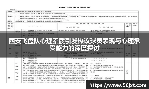 西安飞盘队心理素质引发热议球员表现与心理承受能力的深度探讨