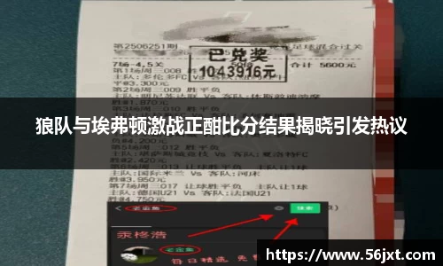 狼队与埃弗顿激战正酣比分结果揭晓引发热议